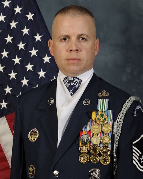 Master Sergeant Matthew E Lewis Air Force Honor Guard Display