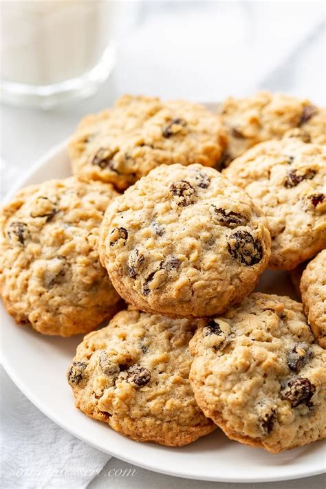 Delicious And Hard To Resist Chewy Oatmeal Raisin Cookies With Three