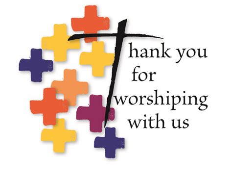 Thank You For Worshiping With Us Card Bayard Faith Resources