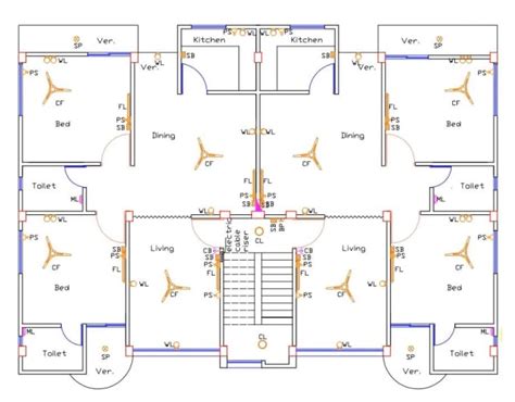 Draw Anything In 2d Autocad Architectural Floor Plan With Furniture