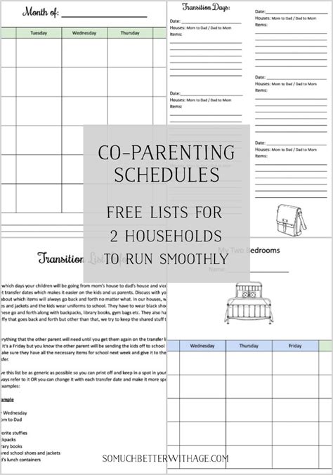 Custody Holiday Schedule Template Collection
