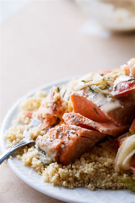 Add couscous and cook until al dente, about 10 minutes. Wild Caught Salmon With Couscous