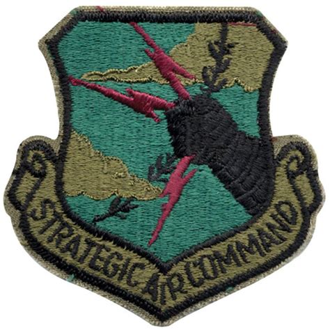 Subdued Us Air Force Strategic Air Command Military Patch Army Navy