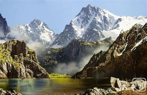 Mountain Landscape 2017 Oil On Canvas Art Kaleidoscope