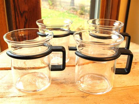 Vintage Bodum Glass Cups Set Of Four By Redtellyvintage On Etsy