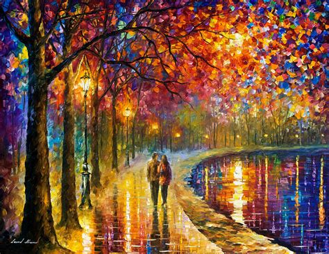 Spirits By The Lake Palette Knife Oil Painting On Canvas By Leonid