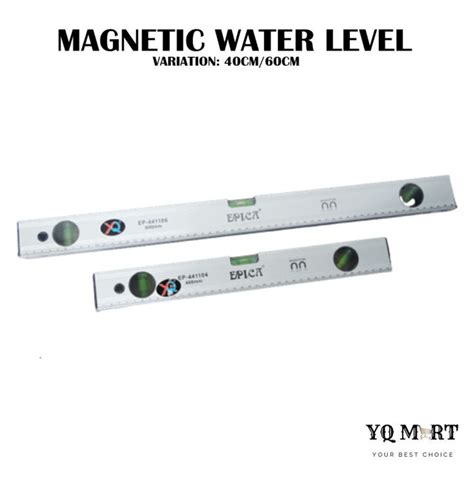 Aluminium Magnetic Water Level Timbang Air Magnet 40cm60cm Lazada