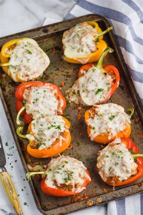Ground Turkey Stuffed Bell Peppers Are A Perfect Delicious Dinner And A