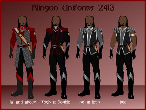Klingon Uniforms By Jonizaak On Deviantart