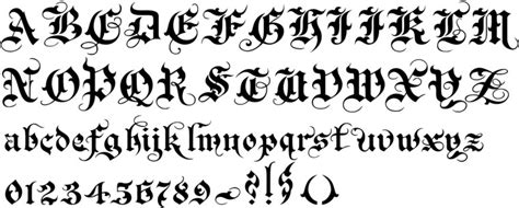12 1776 Old English Calligraphy Font Images Old English Tattoo