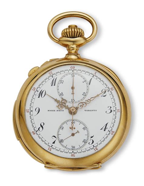 patek philippe split seconds chronograph minute repeating pocket watch retailed by ryrie bros