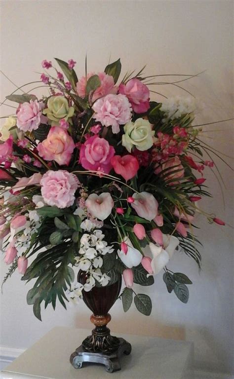 flower vase vase arrangement home decor church flowers funeral flowers fake flowers