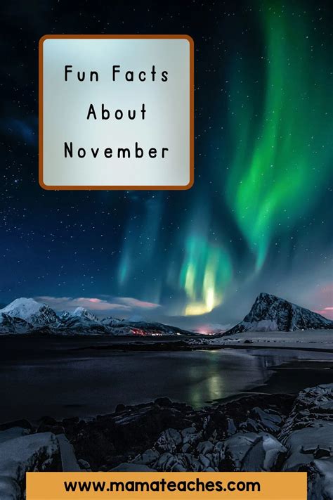 Fun Facts About November For Kids Mama Teaches