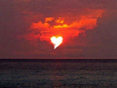 Heart In Sunset