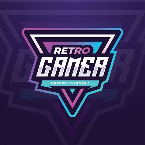 Retro Gamer Esports Logo Template For Gaming Tournament Or Social Media