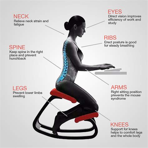 Ergonomic Kneeling Chair Kneeling Stool Office Chair Home Posture Body Shaping Ebay