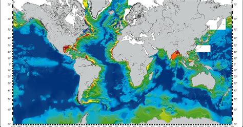 Ocean Floor Pacific Ocean Depth Map