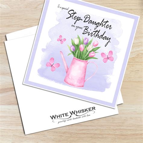 Step Daughter Birthday Card Birthday Card For Step Etsy Uk