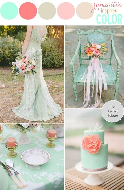 Wedding Theme Color Story Mint And Coral 2149647 Weddbook