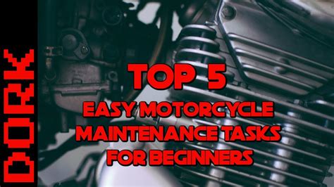 Easy Motorcycle Maintenance 5 Beginner Motorcycle Maintenance Tasks