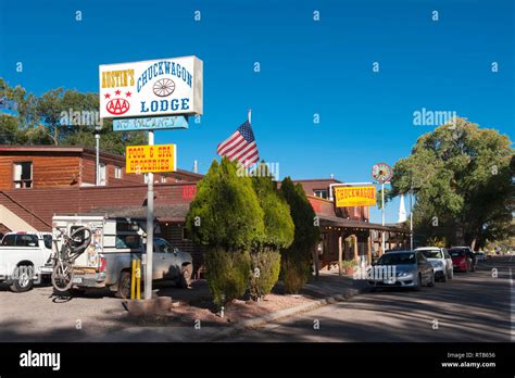 Austins Chuckwagon Lodge A Motel In Torrey Utah Usa Stock Photo Alamy