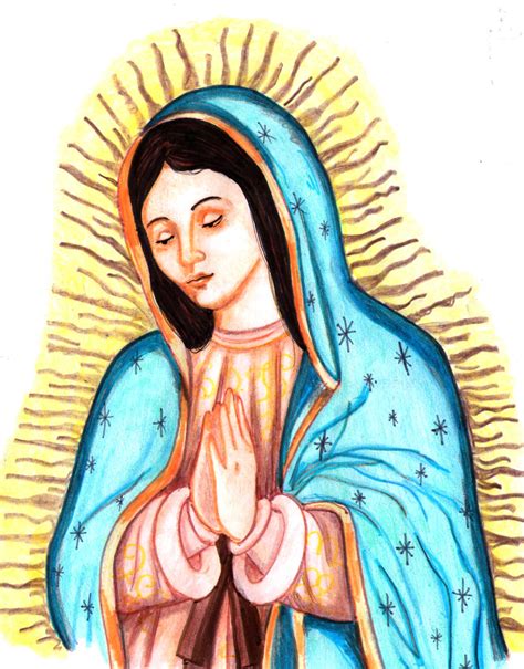 Virgen De Guadalupe Virgen De Guadalupe Dibujos Dibujos De Colores