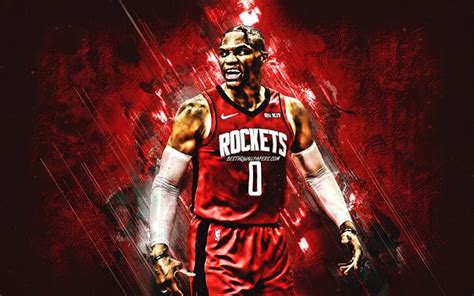 Download Wallpapers Russell Westbrook Houston Rockets American