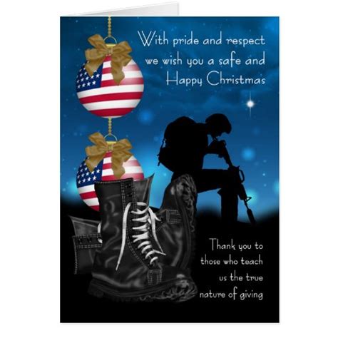 Maybe you would like to learn more about one of these? Military Christmas Greeting Card With Pride | Zazzle