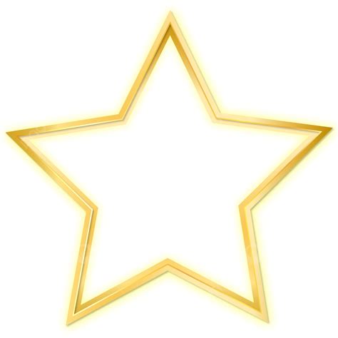 Gold Stars Frame Border With Light Effects Star Gold Star Gold Stars