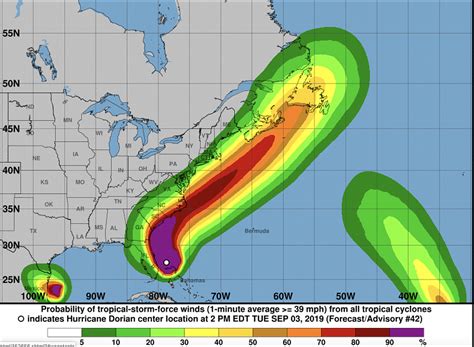 Hurricane Dorian Grows In Size Coasting Along Florida Tonight Observer Local News Palm