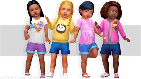 Toddler Shorts Storylegacysims On Patreon Sims 4 Toddler Toddler