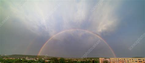 Double Rainbow Over City Stock Image F0228538 Science Photo Library