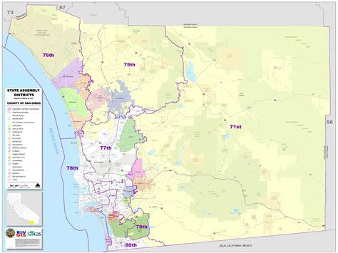 San Diego Map With Zip Codes Map