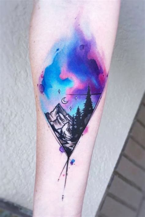 40 Cute Watercolor Tattoo Designs And Ideas For Temporary Use Cartoon