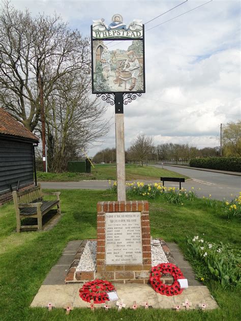 Whepstead War Memorial And Village Sign © Adrian S Pye Cc By Sa20
