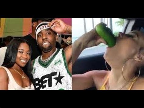 Reginae Carter Is Spotted At A Cucumber Sucking Party With Yfn Lucci
