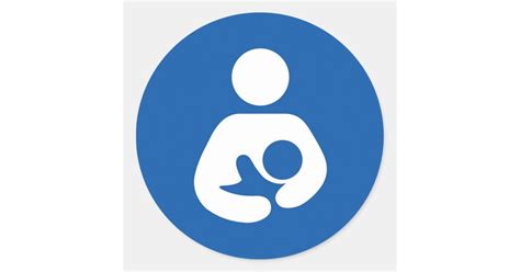 Breastfeeding Awareness Classic Round Sticker Zazzle