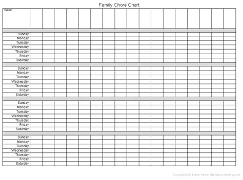 2 Best Images Of Printable Blank Monthly Chart Free