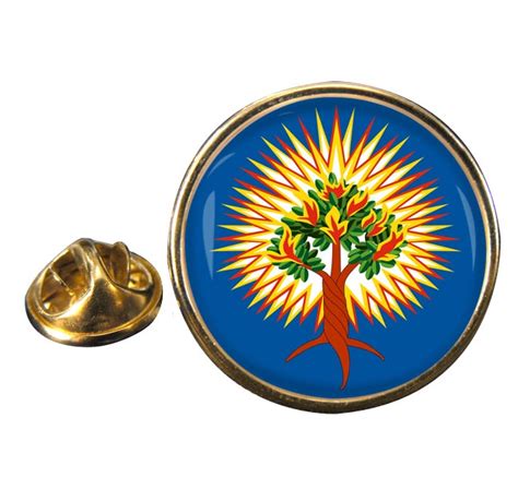 Uk T Shop Presbyterian Burning Bush Round Pin Badge