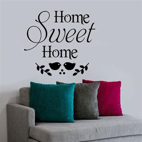 Home Sweet Home Decal Vinyl Wall Lettering Wall Quotes
