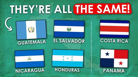 Why Do All Central American Countries Have Such Similar Flags Youtube