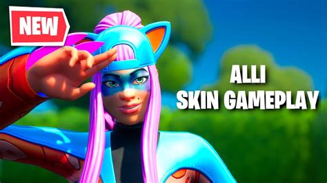 New Alli Skin Gameplay Fortnite April Crew Pack Youtube