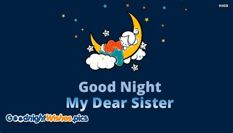 Good Night Wishes For Sister Good Night Sister Images