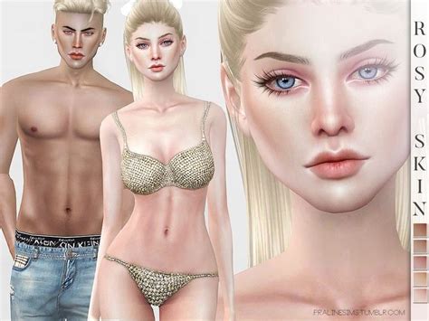 Pralinesims PS Rosy Skin Sims 4 The Sims 4 Skin Sims