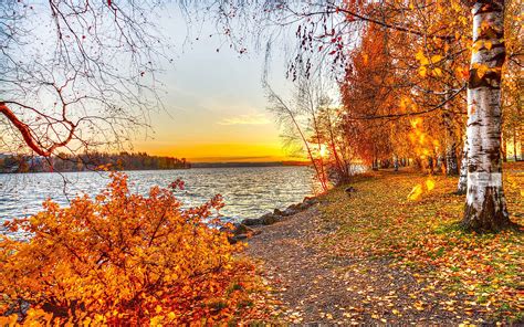 Beautiful Fantasy Landscapes Autumn Landscape Background