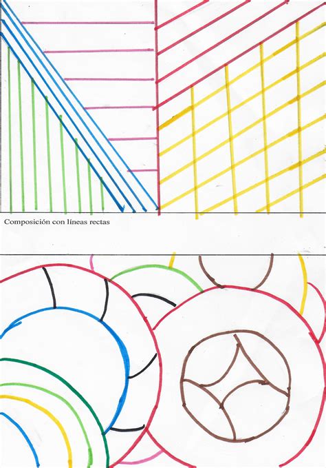 Geometry And Arts 2017 18compositions Using Straight And Curved Lines
