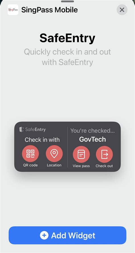 Scanning your entry and exits helps us with contact tracing. Add Safe Entry as a Widget on iPhone | The Wacky Duo ...
