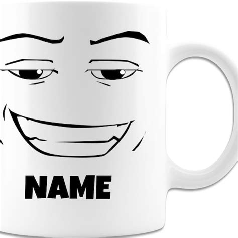 Roblox Man Face Mug Etsy