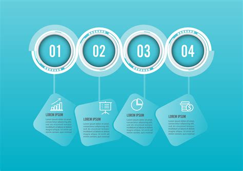 Four steps infographics design vector and marketing icons can be used