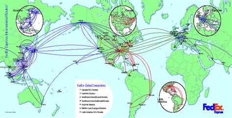 You may need to drive to a nearby airport to get a direct flight. FedEx route map